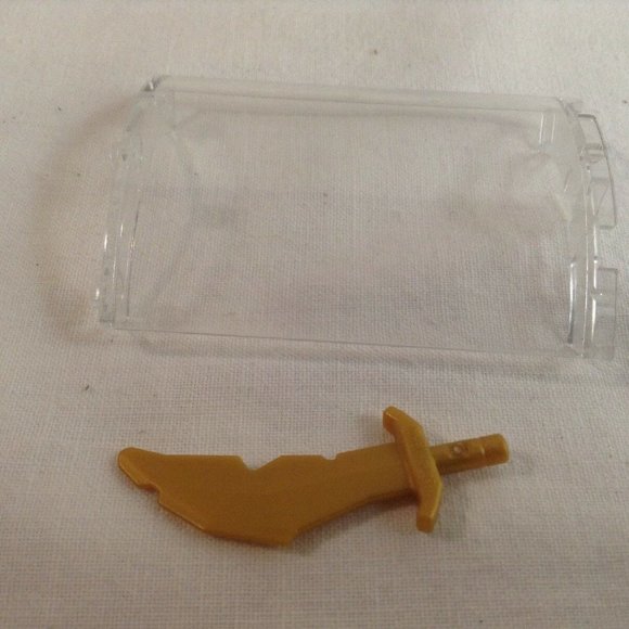 45 Authentic Transparent & Gold Lego Pieces Bricks - Picture 5 of 12